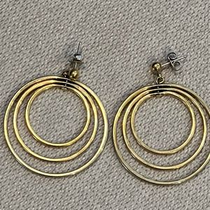 Vintage 3 hoop earrings